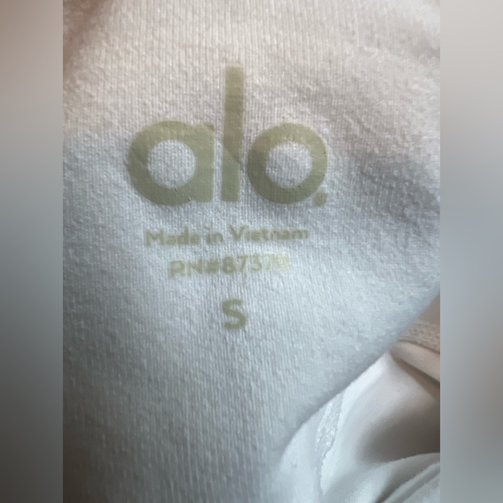 Alo yoga white cropped leggings Women’s size S - Picture 5 of 8
